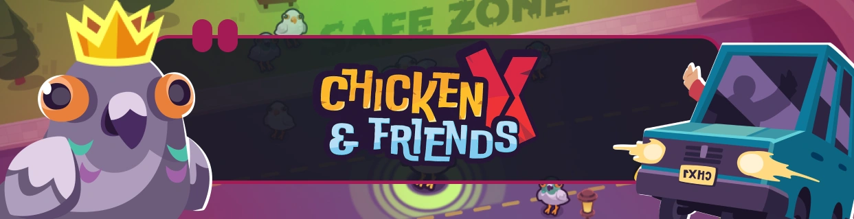 Imagen de banner ancho de Chicken X & Friends.